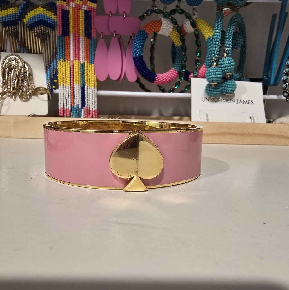 Kate Spade Gold and Pink Bangle Bracelet